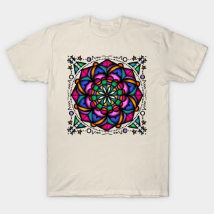 Stained Glass Flower T-Shirt